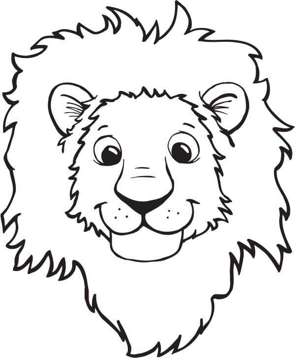 Lion smiling face coloring page color luna leão para colorir pãginas para colorir de unicãrnio animais para colorir