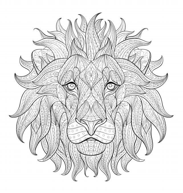 Relax with these free printable coloring pages for adults lion coloring pages cool coloring pages adult coloring pages