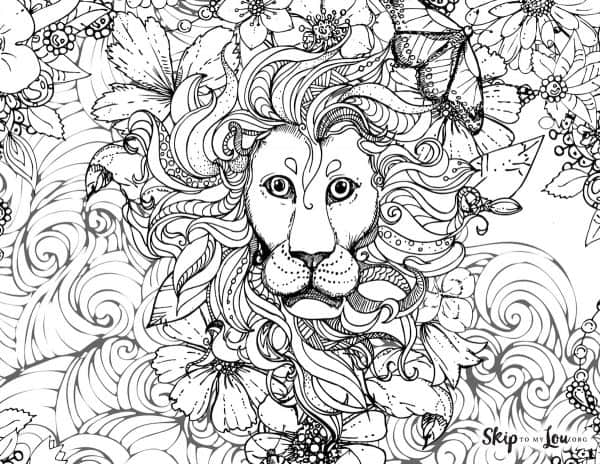 Lion coloring pages skip to my lou