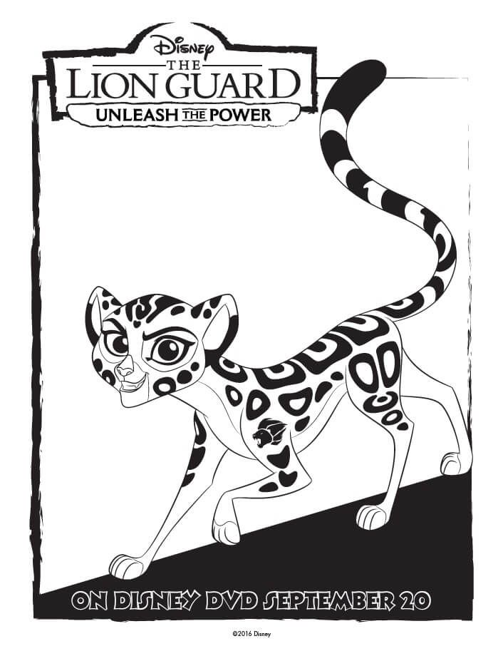 The lion guard coloring pages