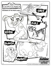 The lion guard coloring pages disney jr free download borrow and streaming internet