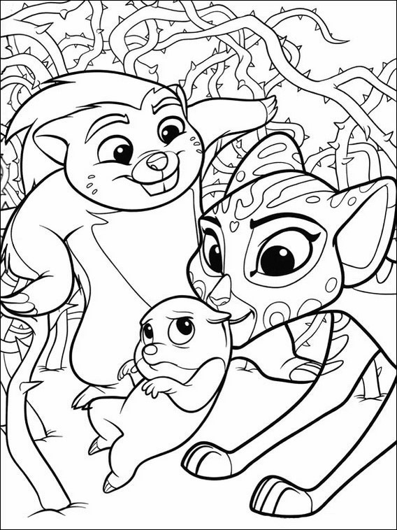 The lion guard coloring book