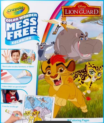 Crayola lion guard color wonder coloring pages