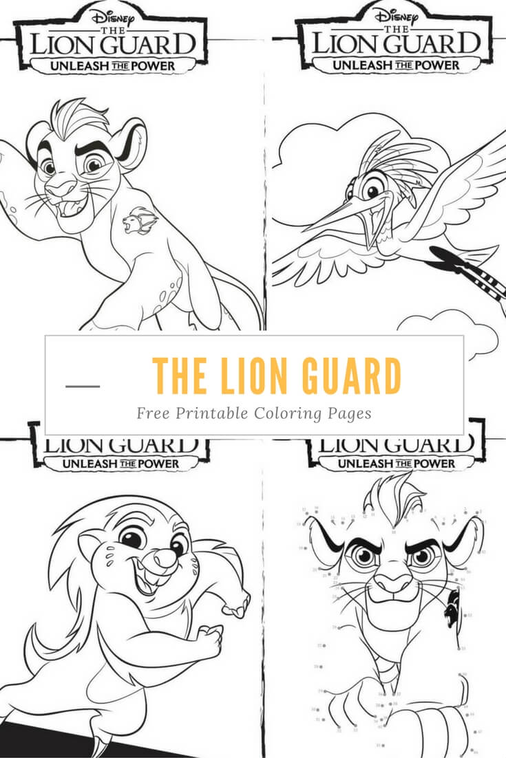 The lion guard coloring pages
