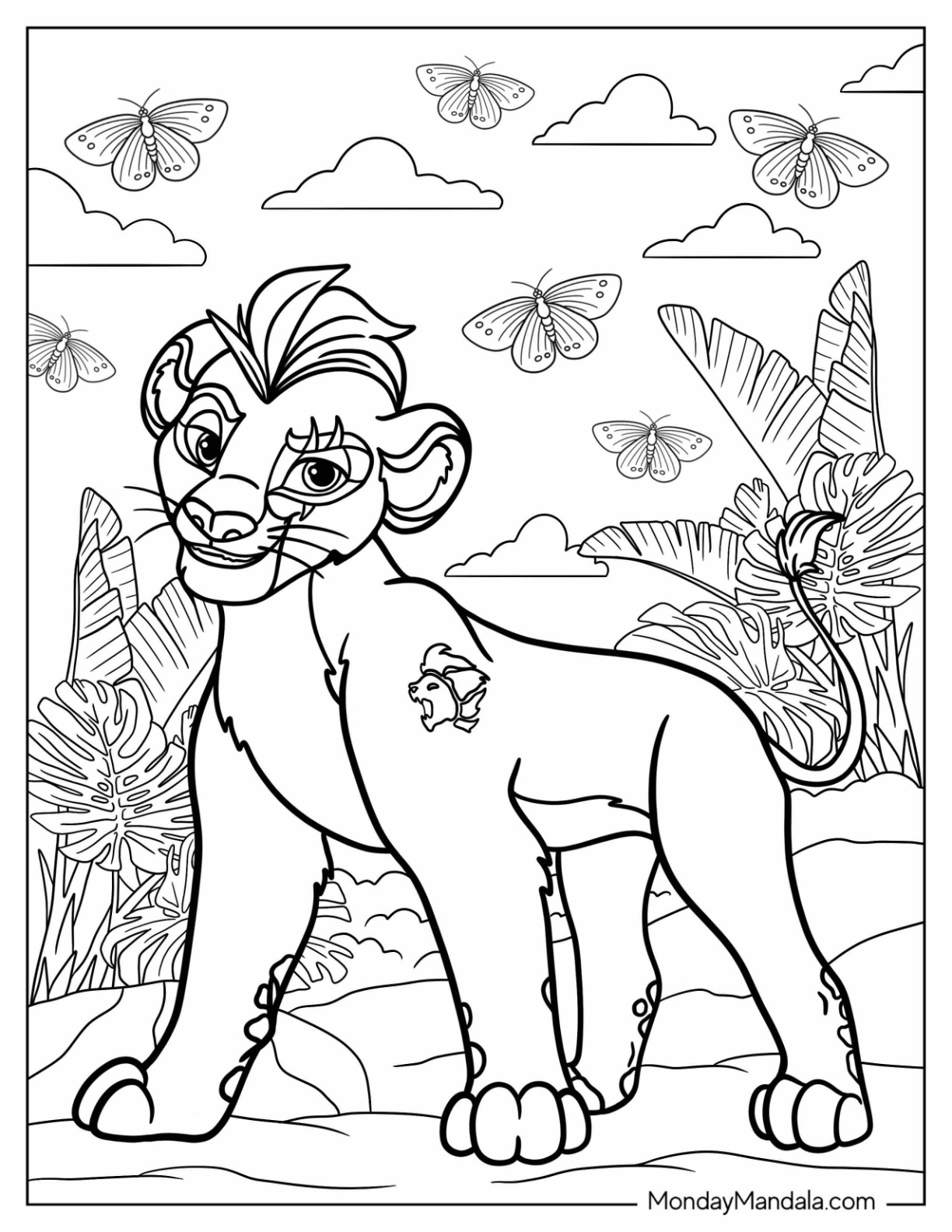 Lion guard coloring pages free pdf printables