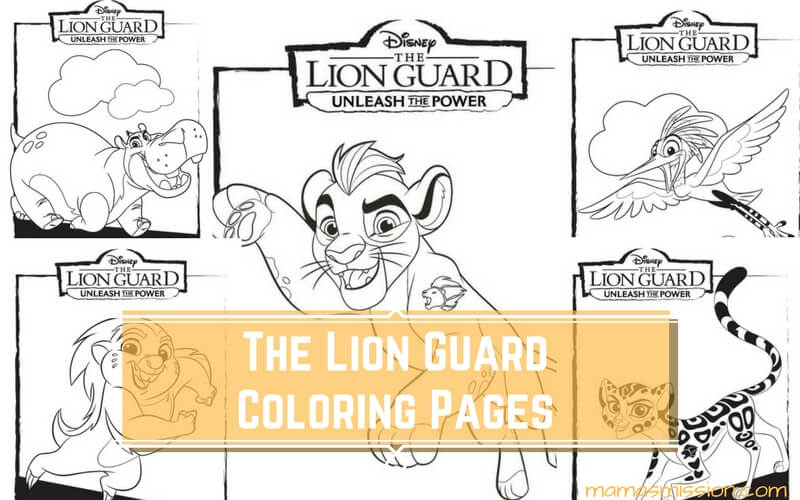 The lion guard coloring pages