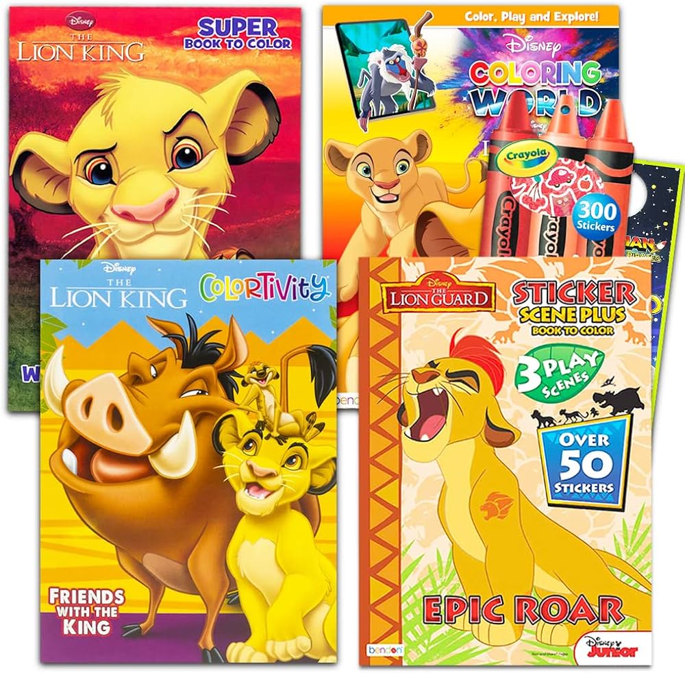 Lion guard coloring book super set