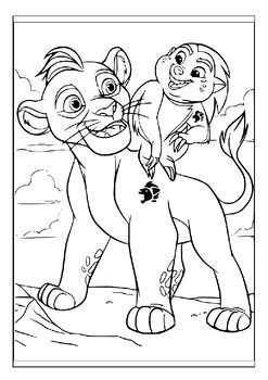 Simbas son leads printable the lion guard coloring pages collection for kids