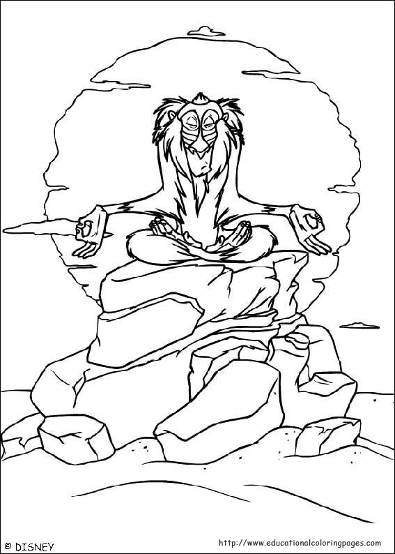 The lion king coloring sheets