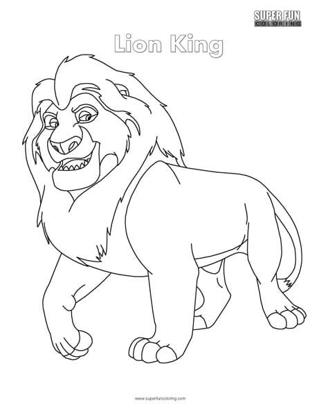 Lion king coloring page