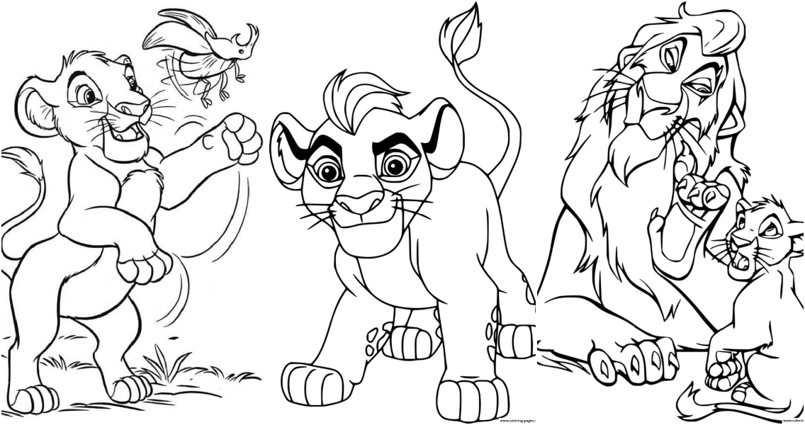 Free lion guard coloring pages for kids and adults