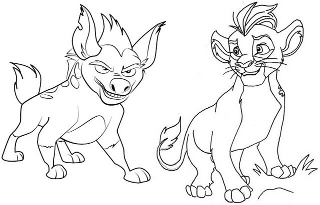 Top eight lion guard coloring pages for little kids