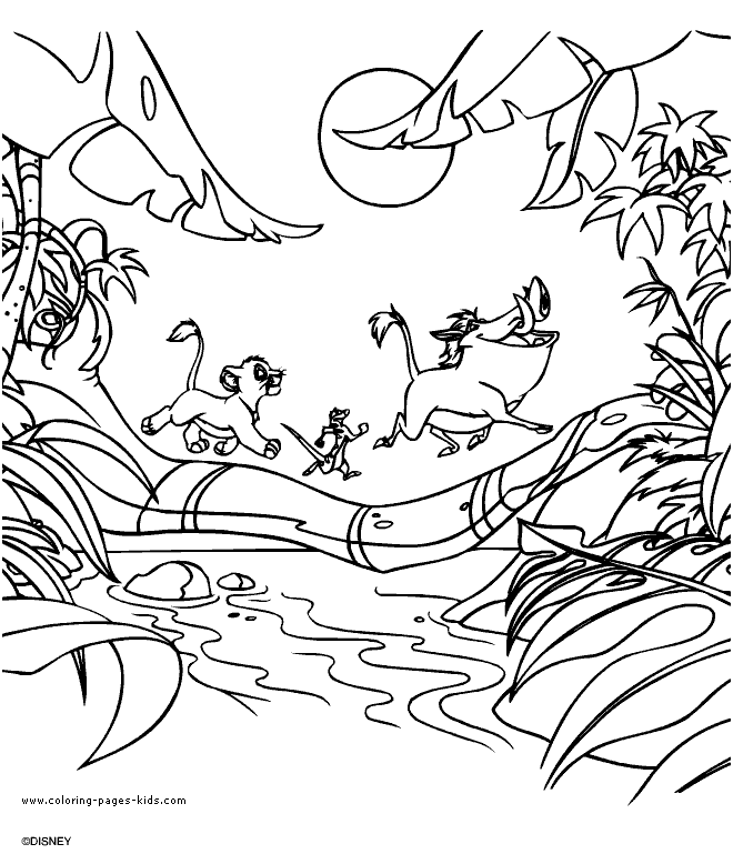 The lion king coloring pages