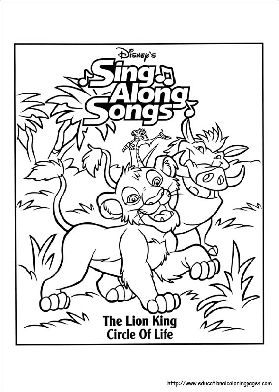 Lion king coloring