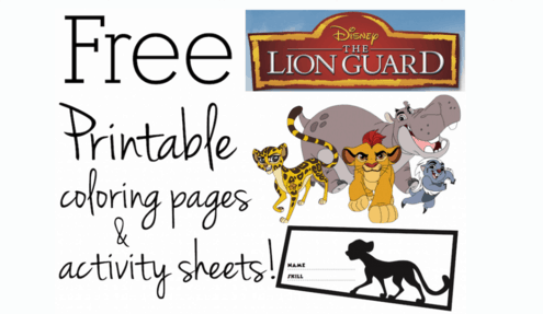 Free printable the lion guard coloring pages and activity sheets