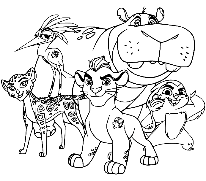 Lion guard coloring pages printable for free download