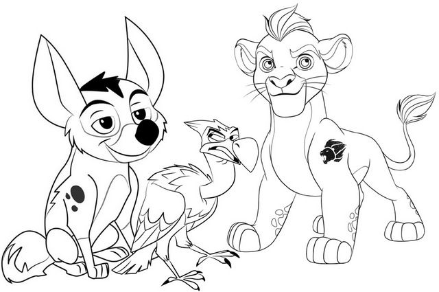 Top eight lion guard coloring pages for little kids