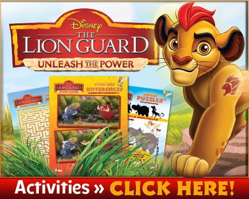 Disneys the lion guard coloring pages activity sheets