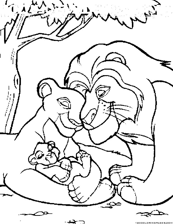 Lion king coloring pages