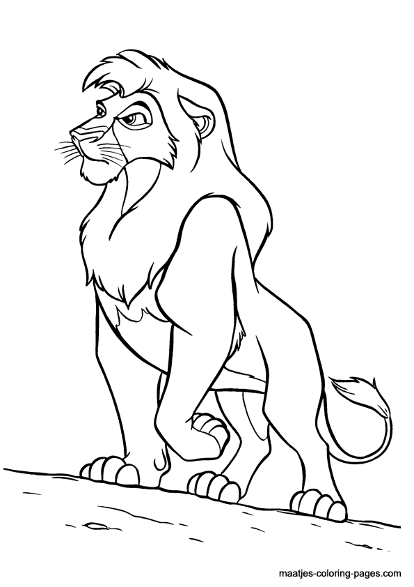 Lion king coloring page