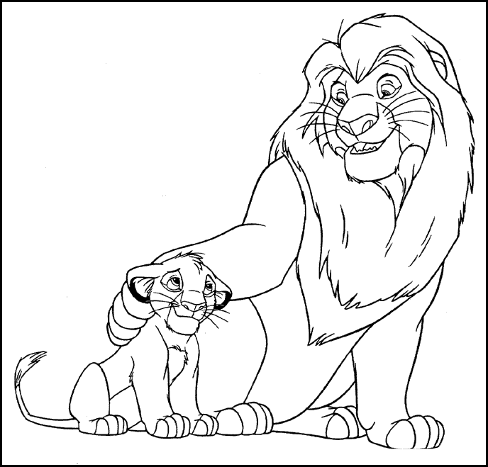 Lion king coloring pages