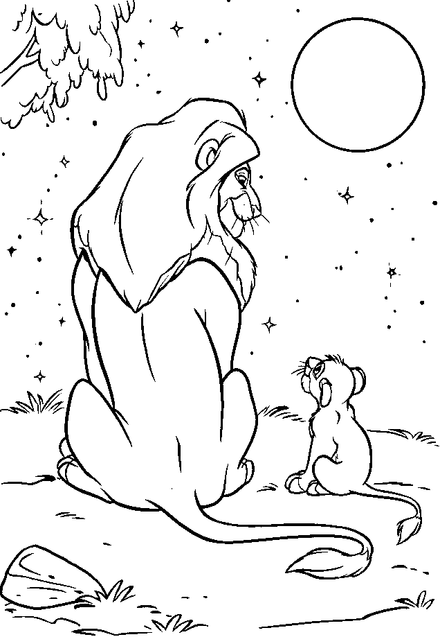 Lion king coloring pages