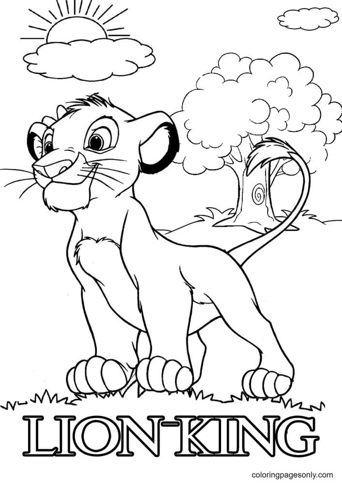 The lion king coloring pages printable for free download