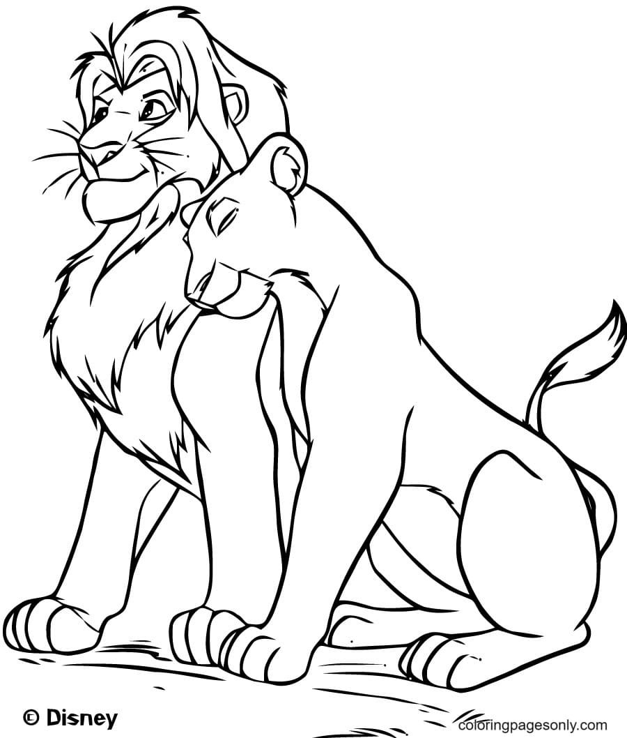 The lion king coloring pages printable for free download