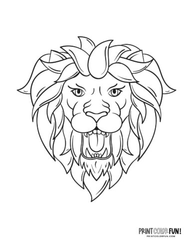 Lion clipart coloring pages with fun crafts facts activities for curious kids at