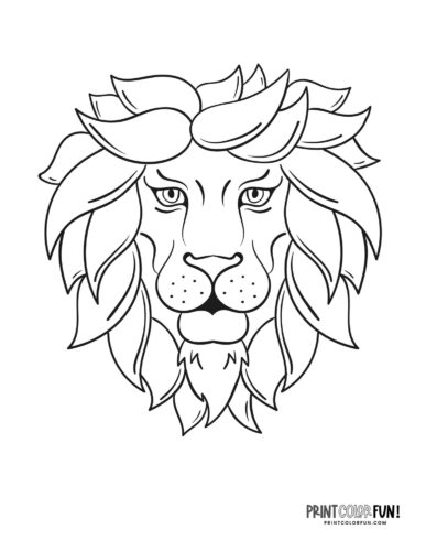 Lion clipart coloring pages with fun crafts facts activities for curious kids at