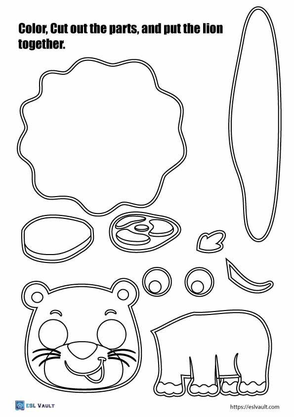 Free printable lion craft templates