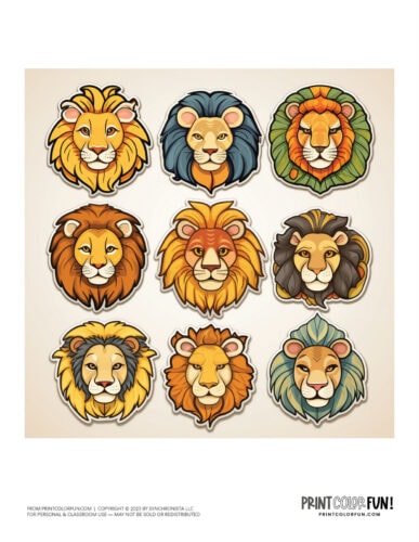 Lion clipart coloring pages with fun crafts facts activities for curious kids at