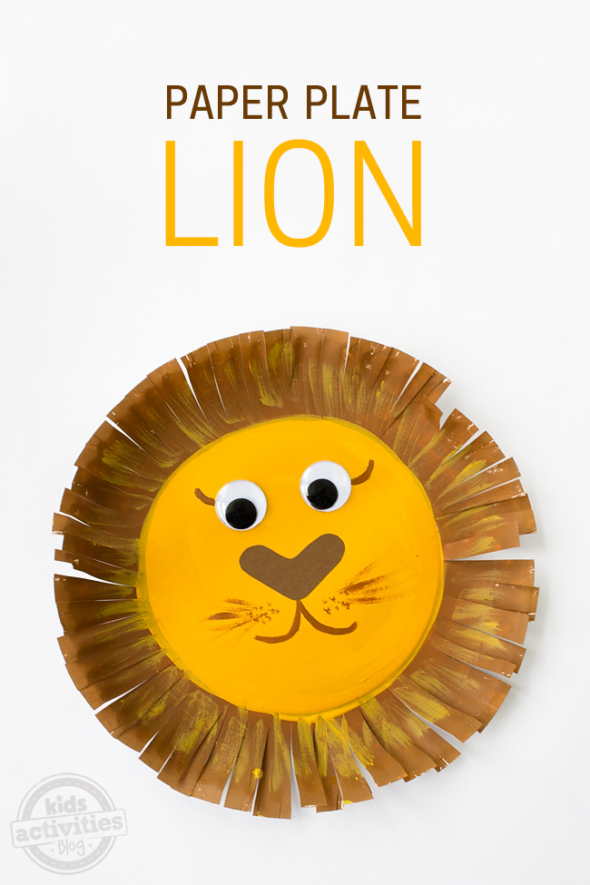 Adorable paper plate lion craft kids activities blog