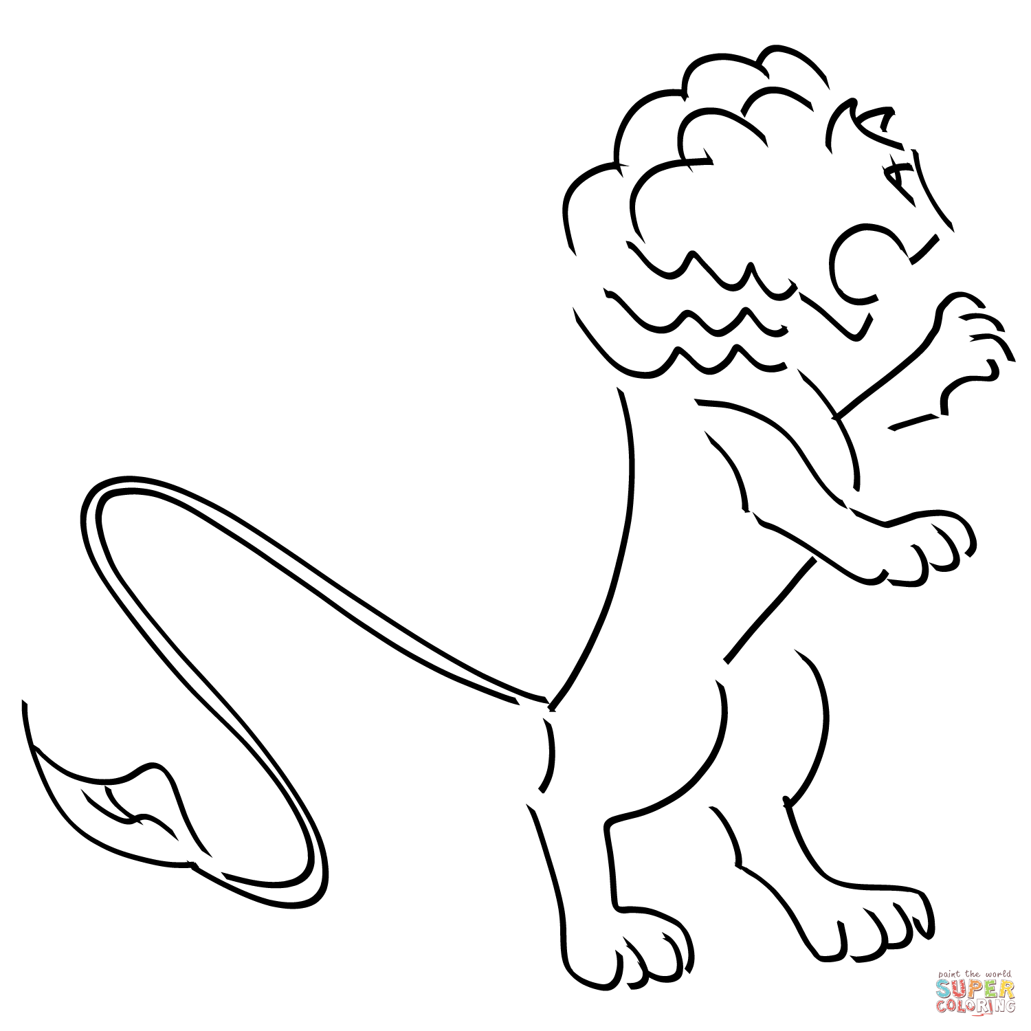 Angry lion coloring page free printable coloring pages