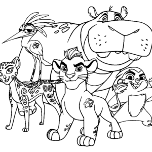 Lion guard coloring pages printable for free download
