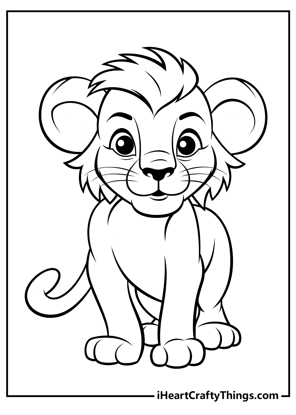 Lion coloring pages free printables
