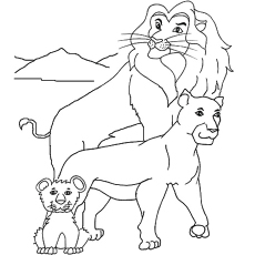 Top free printable lion coloring pages online