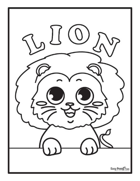 Printable lion coloring pages â sheets