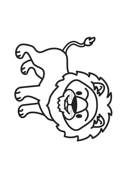 Coloring page lion