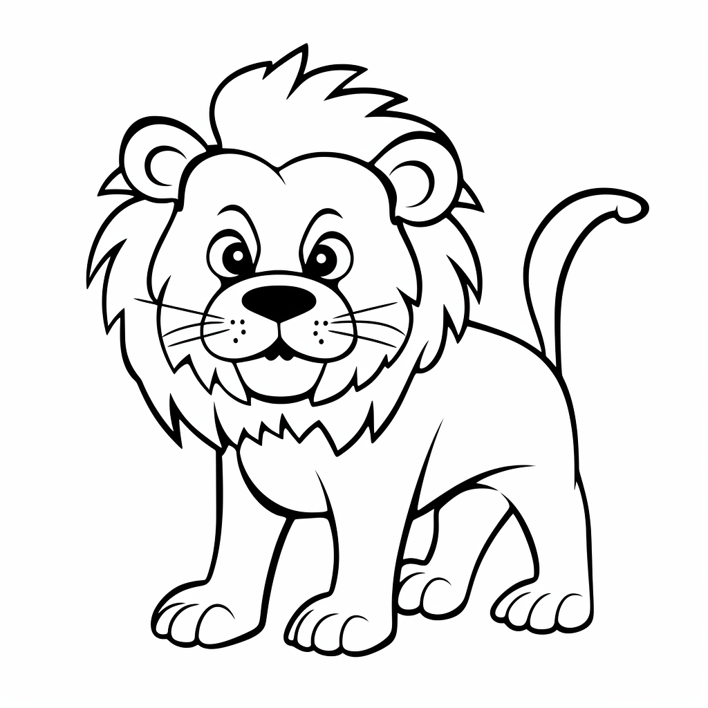 Lion baby coloring picture free to print download free coloring pages and templates for kids