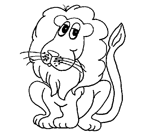 Lion coloring page