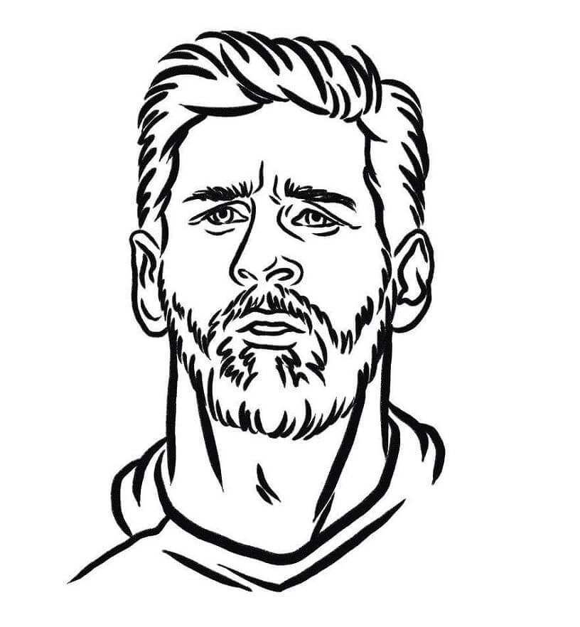 Lionel messi coloring pages