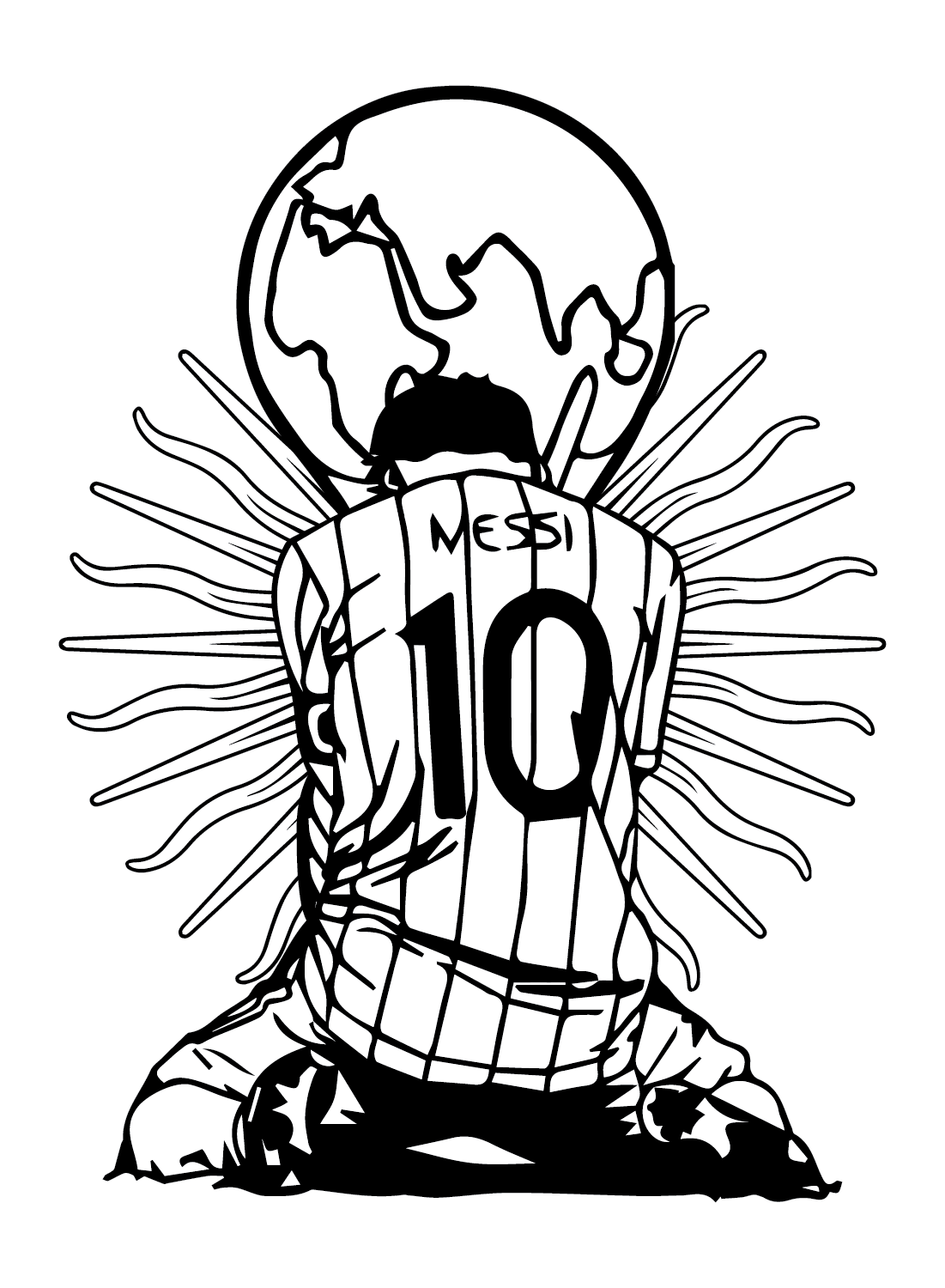 Lionel messi coloring pages printable for free download