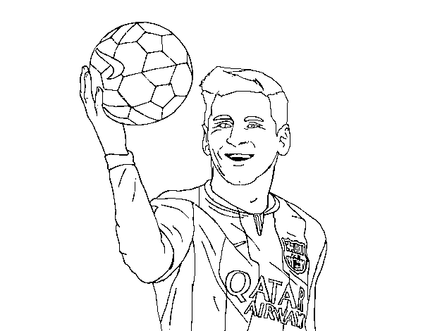 Lionel messi coloring page