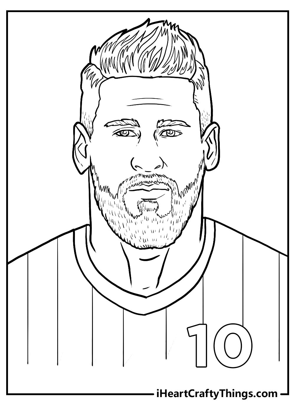 Printable messi coloring pages updated