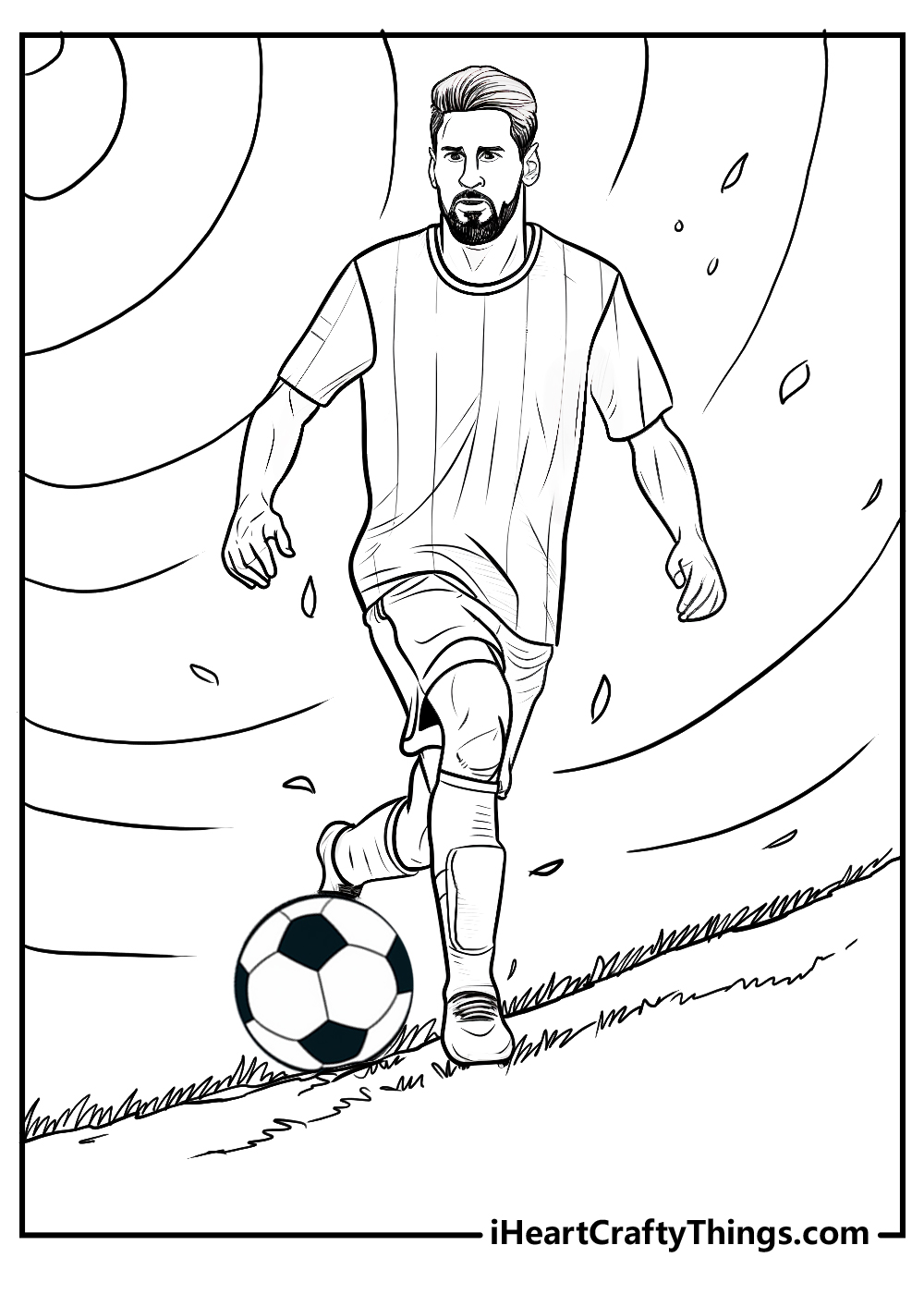 Printable messi coloring pages updated