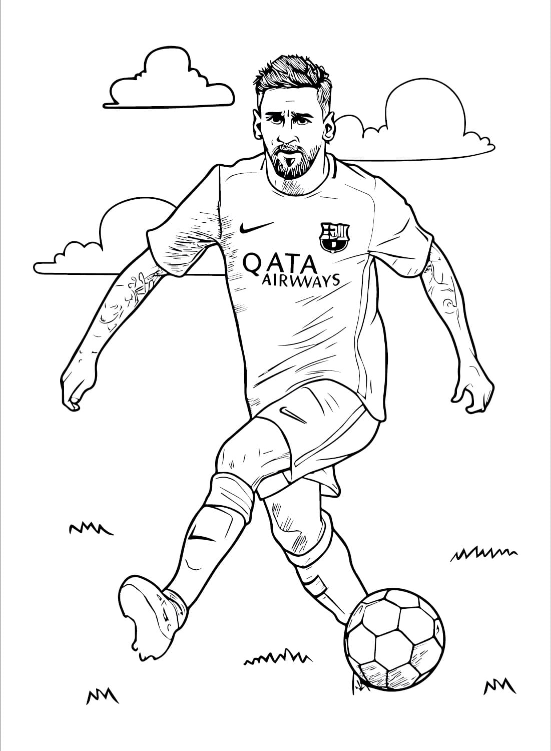 Lionel messi coloring pages