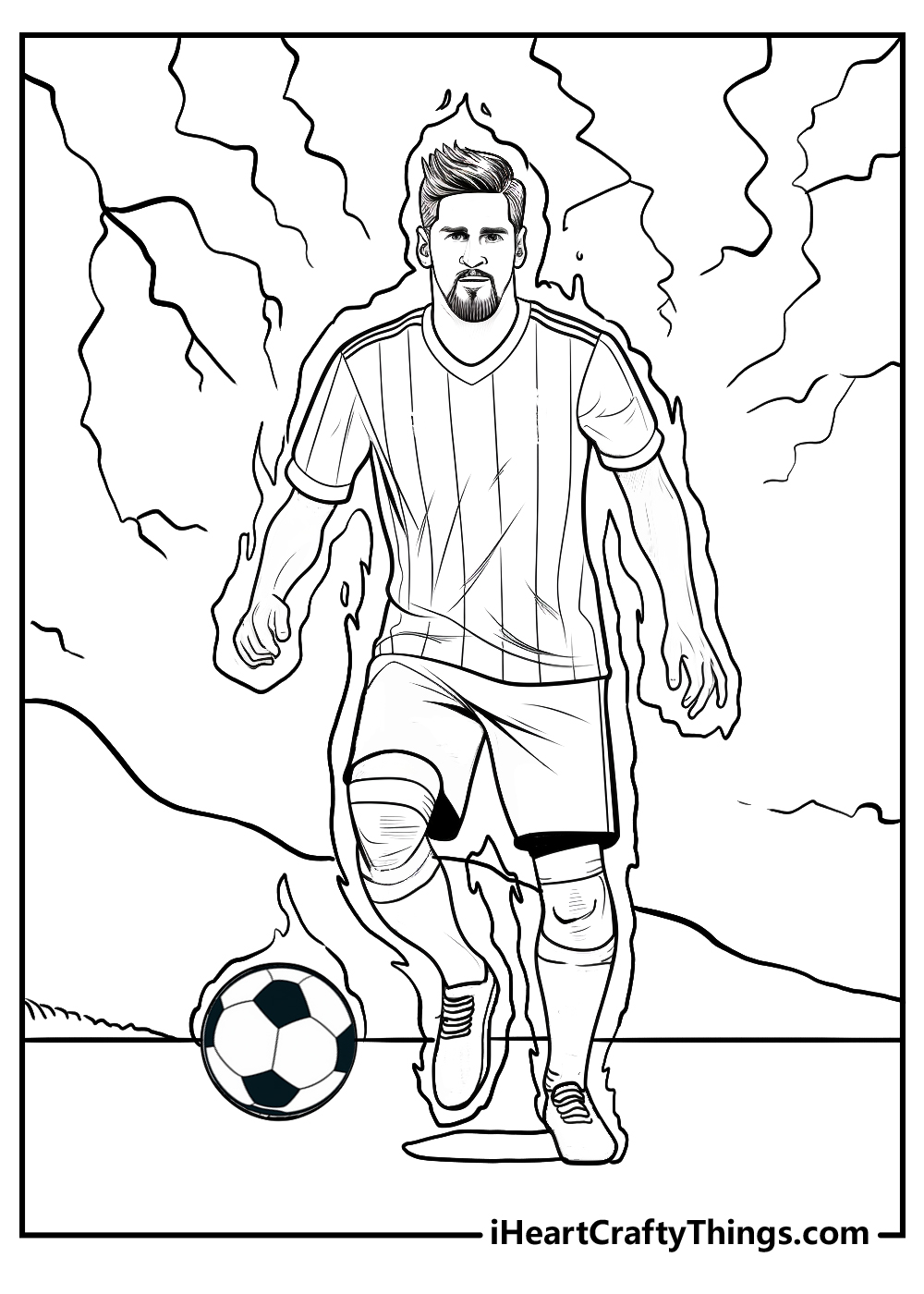 Printable messi coloring pages updated