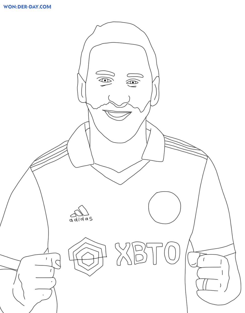 Lionel messi coloring pages print and color