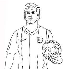 Lionel messi coloring pages printable for free download